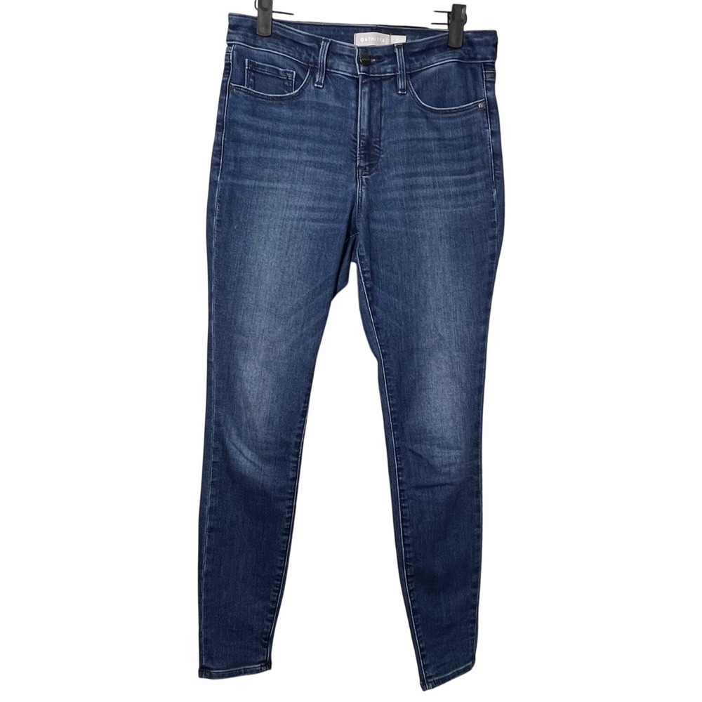Athleta Blue Sculptek High Rise Skinny Jeans Women 6